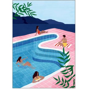 Poster & Frame Maja Tomljanovic Plakat Pool Ladies 70x100 cm