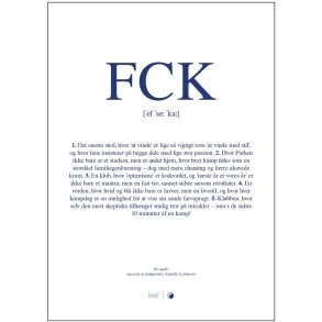 Citatplakat FCK Definition 50x70 cm
