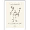 Poster & Frame Cille Due x Poster & Frame Poster Tu es un guerrier du vin A3