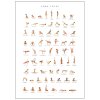 Poster & Frame Yoga Prints Poster Yoga Poses 50x70 cm