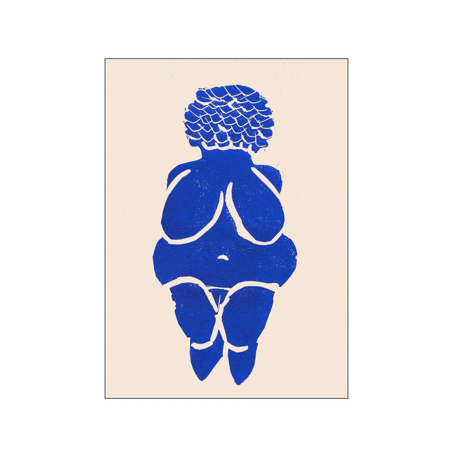 Poster & Frame Sissan Richardt Poster Goddess of Fertility 30x40 cm, Blau