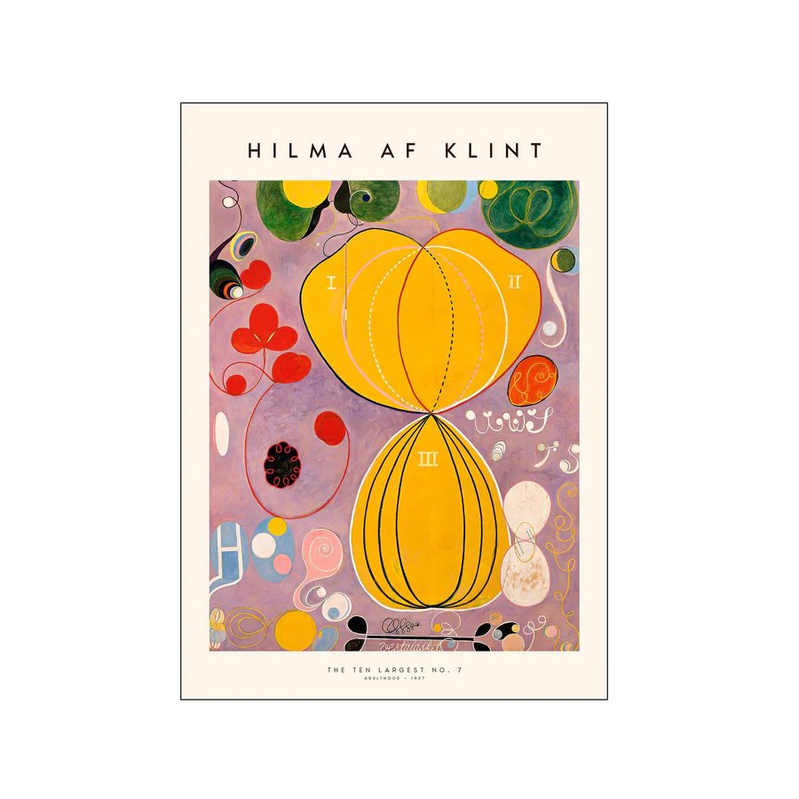 Poster & Frame Hilma af Klint Poster The Ten Largest No. 07 50x70 cm