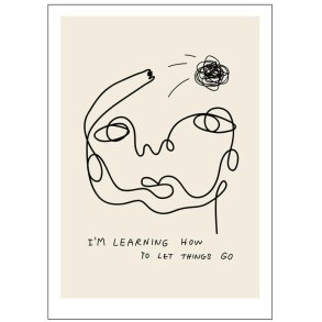 Poster & Frame Gustav Lautrup Plakat Letting Things Go 50x70 cm
