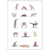 Poster & Frame Yoga Prints Poster Yoga People A4