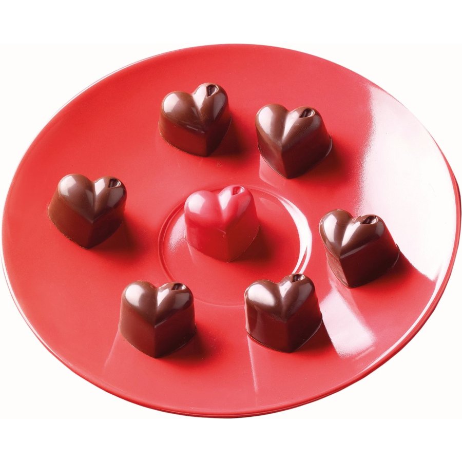 Silikomart Herzform fr 15er Set 2,5 cm, Braun