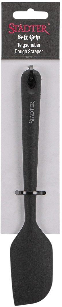 Stdter Teigschaber 22 cm, Schwarz