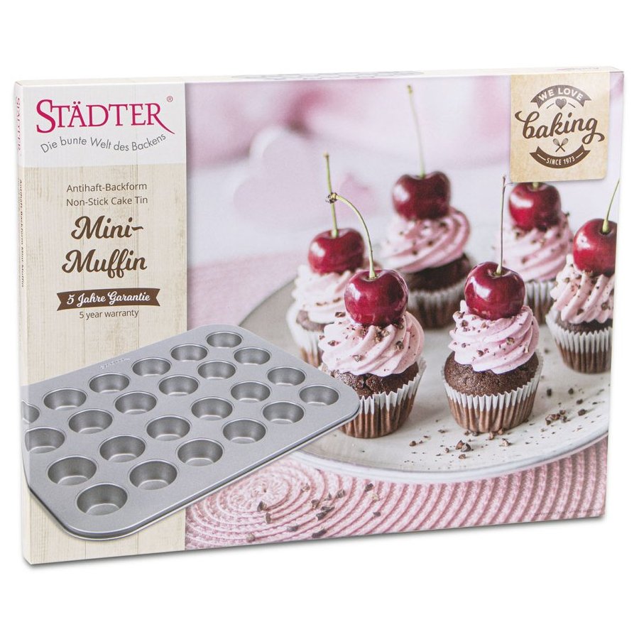 Städter Muffinplade t. 24 stk, Stl