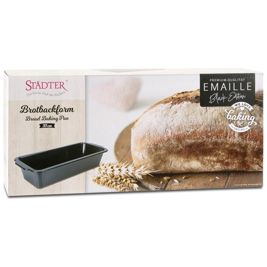 Städter Emaille Brdform 35 cm, Sort