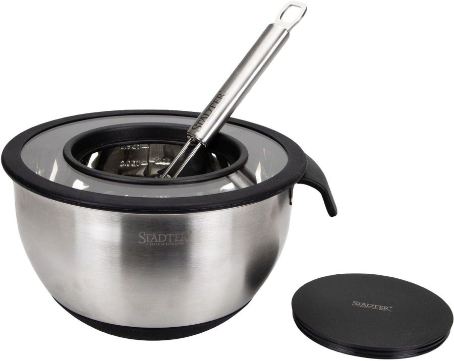 St�dter R�hrsch�ssel mit Griff 2,3 L, Edelstahl