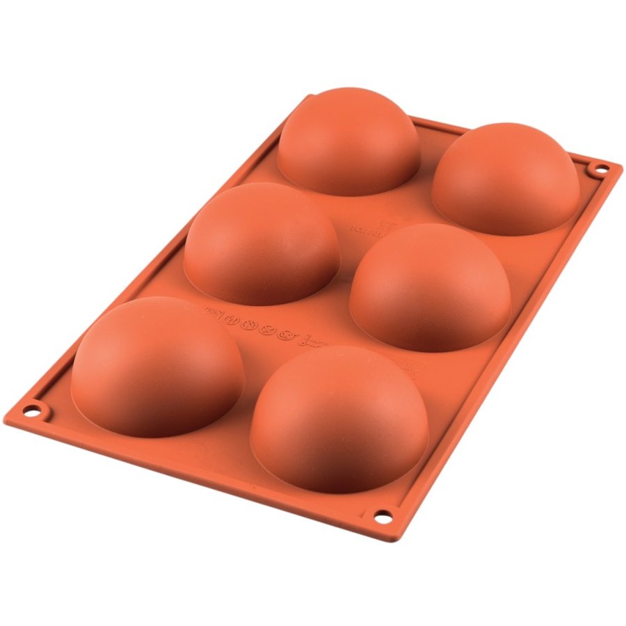 Silikomart Classic Halvkugleform 7 cm, Rd