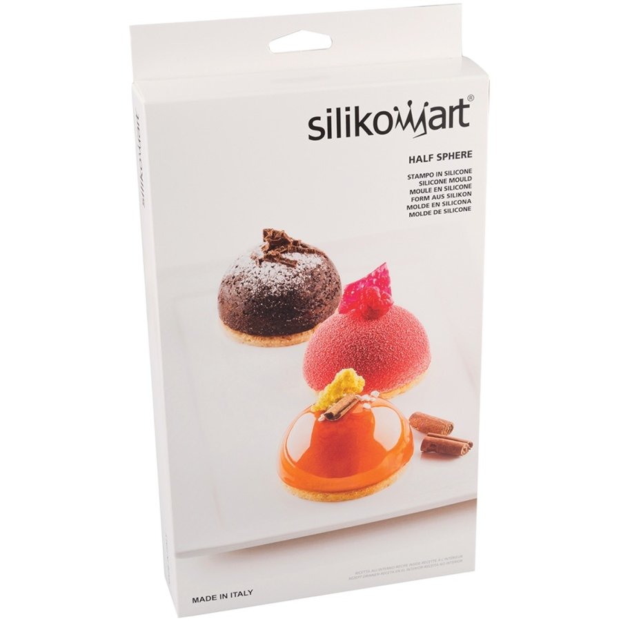 Silikomart Classic Halvkugleform 7 cm, Rd