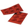 Silikomart Classic Halvkugleform 6 cm, Rd