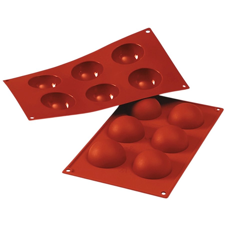 Silikomart Classic Halvkugleform 6 cm, Rd