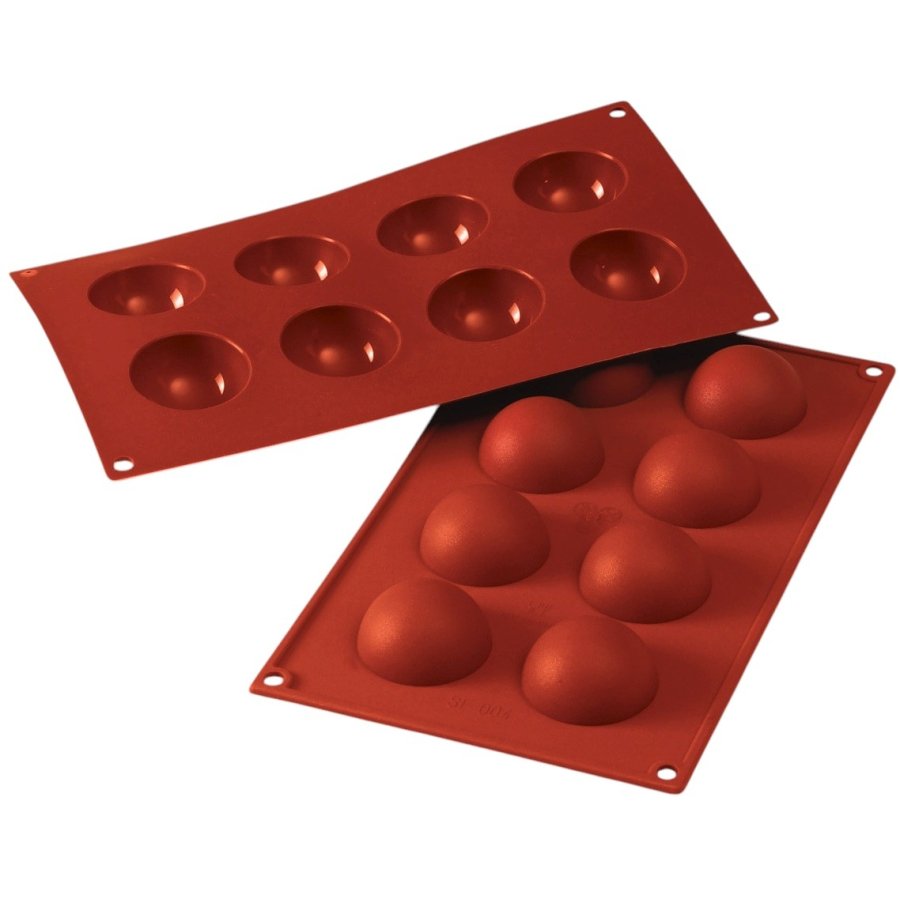 Silikomart Classic Halvkugleform 5 cm, Rd