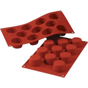 Silikomart Classic Mini-Muffinform t. 11 Stk. 5,1 cm, Rot