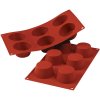 Silikomart Classic Muffinform til 6 stk. 6,9 cm, Rd