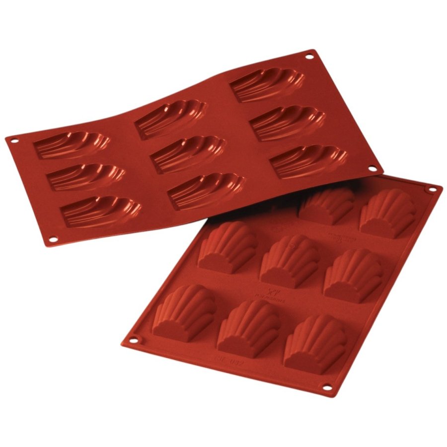 Silikomart Classic Madeleine-form 6,8x4,5 cm, Rd