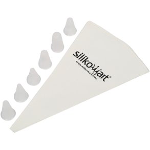 Silikomart Sprhbeutel m. 6 Sprhkpfe, Wei