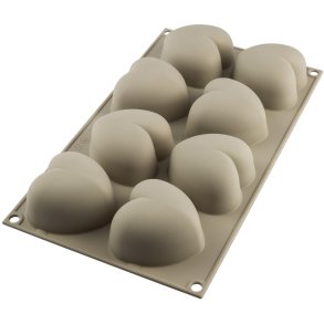 Silikomart 3D Cuoricino-Form 6,5 cm, Grau