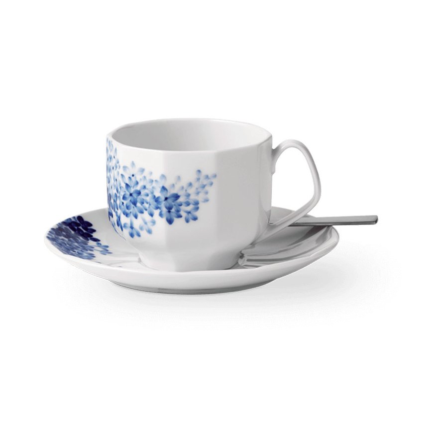 Royal Copenhagen Blomst Tasse mit Untertasse 22 cl, Flieder