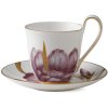 Royal Copenhagen Flora Hochhenkeltasse mit Untertasse 27 cl, Iris