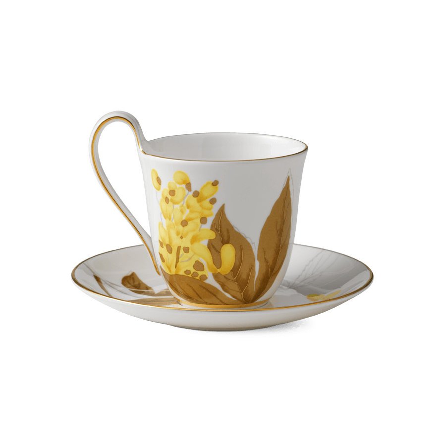 Royal Copenhagen Flora Højhankskop m. Underkop 27 cl, Guldregn