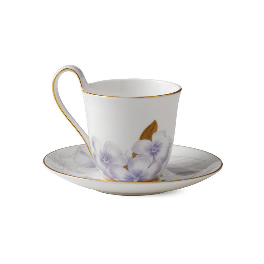 Royal Copenhagen Flora Hochhenkeltasse m. Untertasse 27 cl, Rhododendron