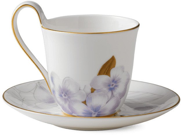 Royal Copenhagen Flora Hochhenkeltasse m. Untertasse 27 cl, Rhododendron