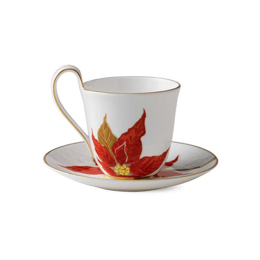 Royal Copenhagen Flora Højhankskop m. Underkop 27 cl, Julestjerne