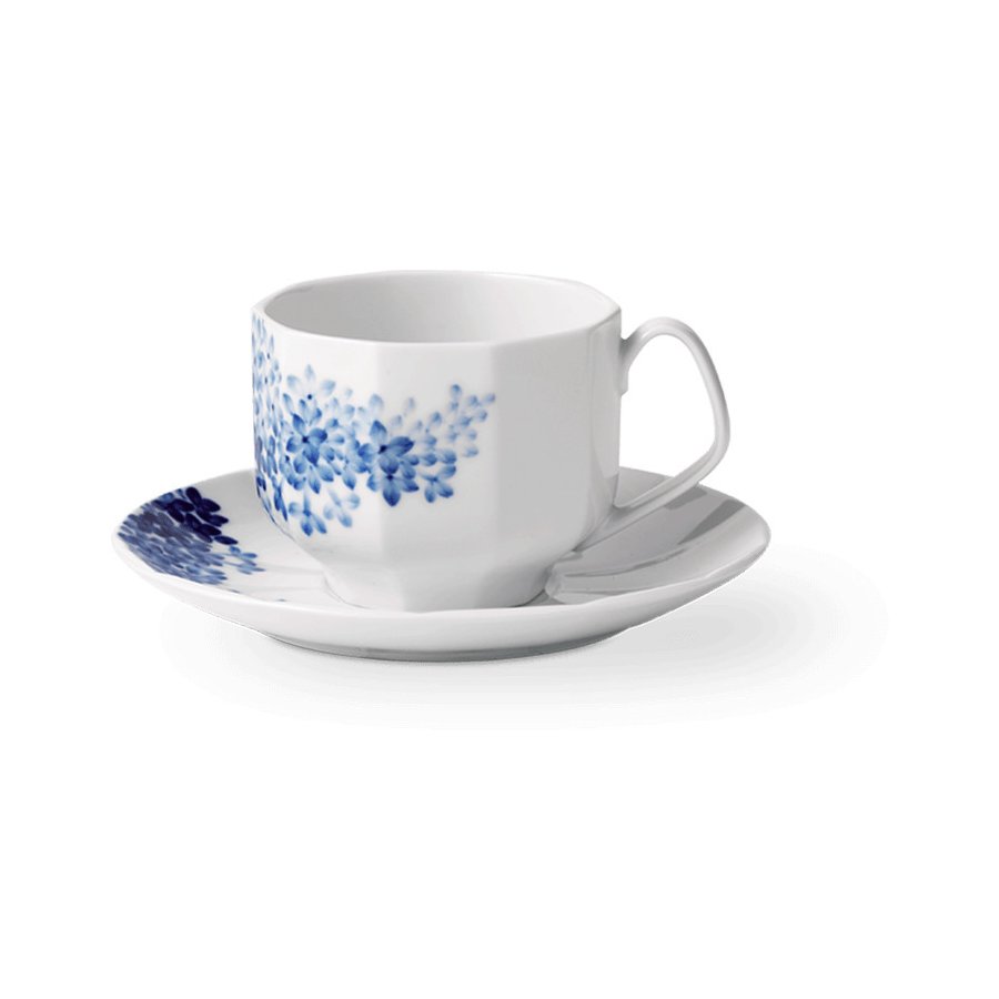 Royal Copenhagen Blomst Tasse mit Untertasse 22 cl, Flieder