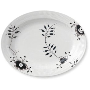 Royal Copenhagen Sort Mega Riflet Fad 36,5 cm