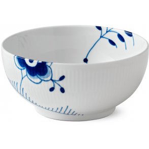 Royal Copenhagen Blå Mega Riflet Skål Ø18 cm