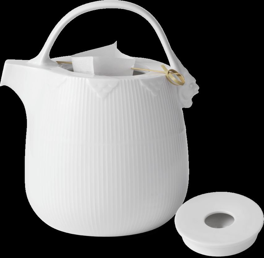 Royal Copenhagen Tekande 95cl, Hvid Elements