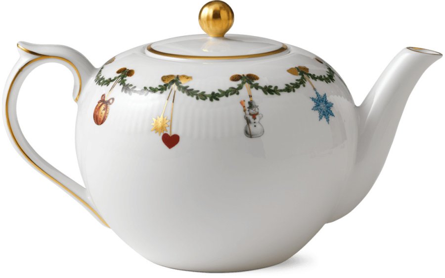 Royal Copenhagen Star Fluted Christmas Teekanne