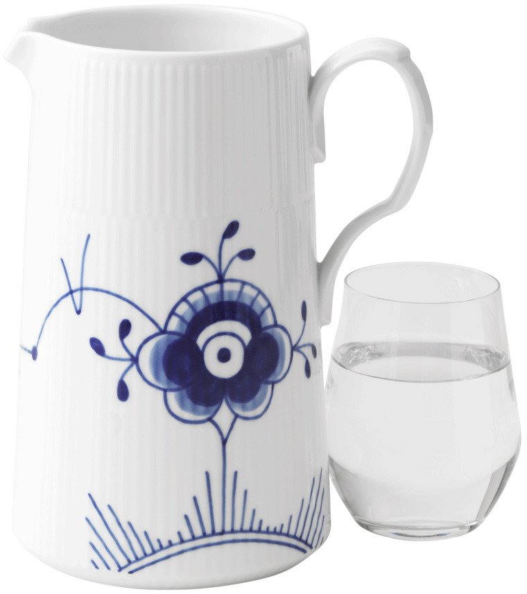 Royal Copenhagen Mega Blau Gerippt Kanne 1,5 L