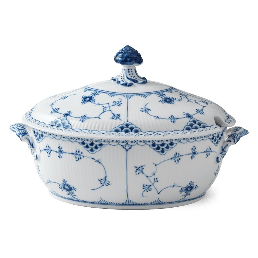 Royal Copenhagen Musselmalet Halvblonde Terrin 2 L