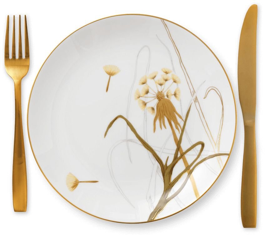 Royal Copenhagen Flora Tallerken 22cm, M�lkeb�tte