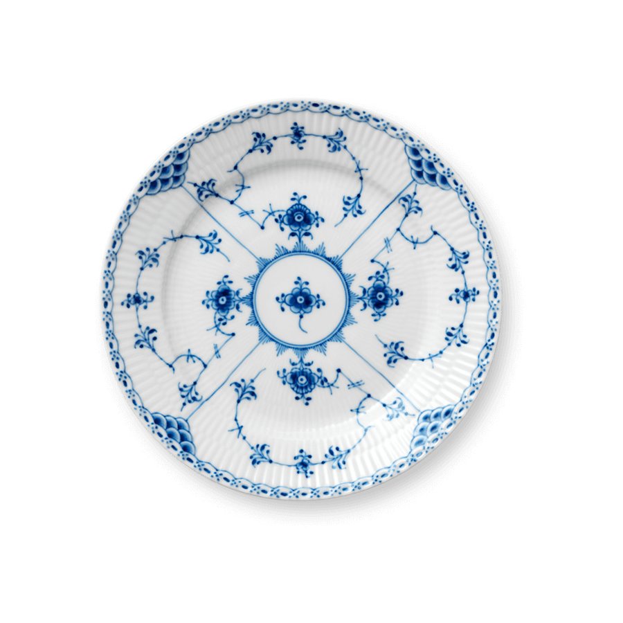 Royal Copenhagen Musselmalet Halvblonde Tallerken 19 cm