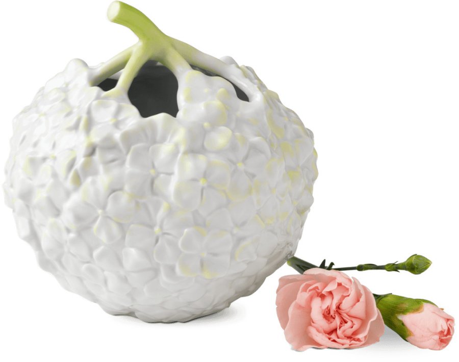 Royal Copenhagen Hortensiavase, Grn Stilk