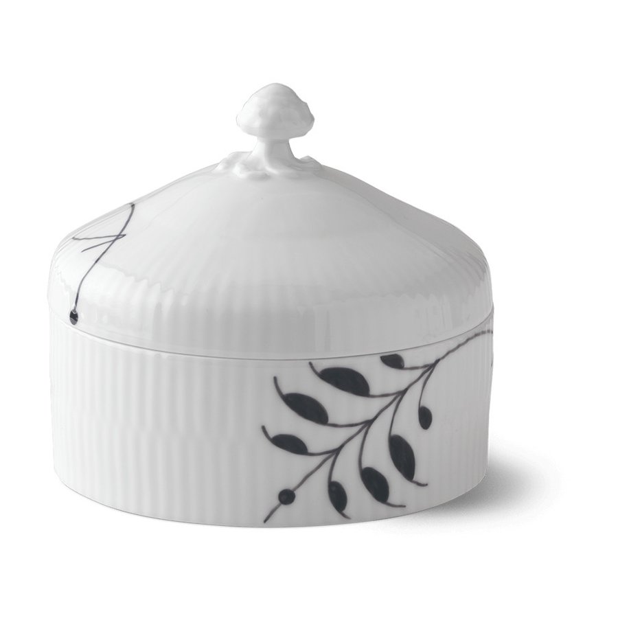 Royal Copenhagen Bonbonniére 54cl, Sort Mega Riflet