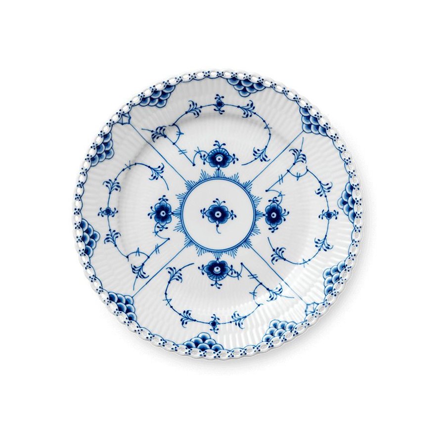 Royal Copenhagen Musselmalet Helblonde Tallerken 19 cm