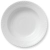 Royal Copenhagen Hvid Halvblonde Dyb Tallerken 21 cm