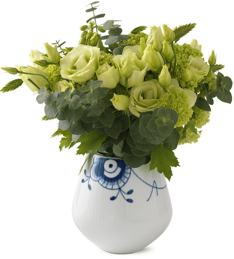 Royal Copenhagen Bl Mega Riflet Lille Vase 12 cm