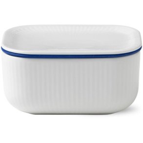 Royal Copenhagen Hvid Riflet Sm�rsk�l m. L�g