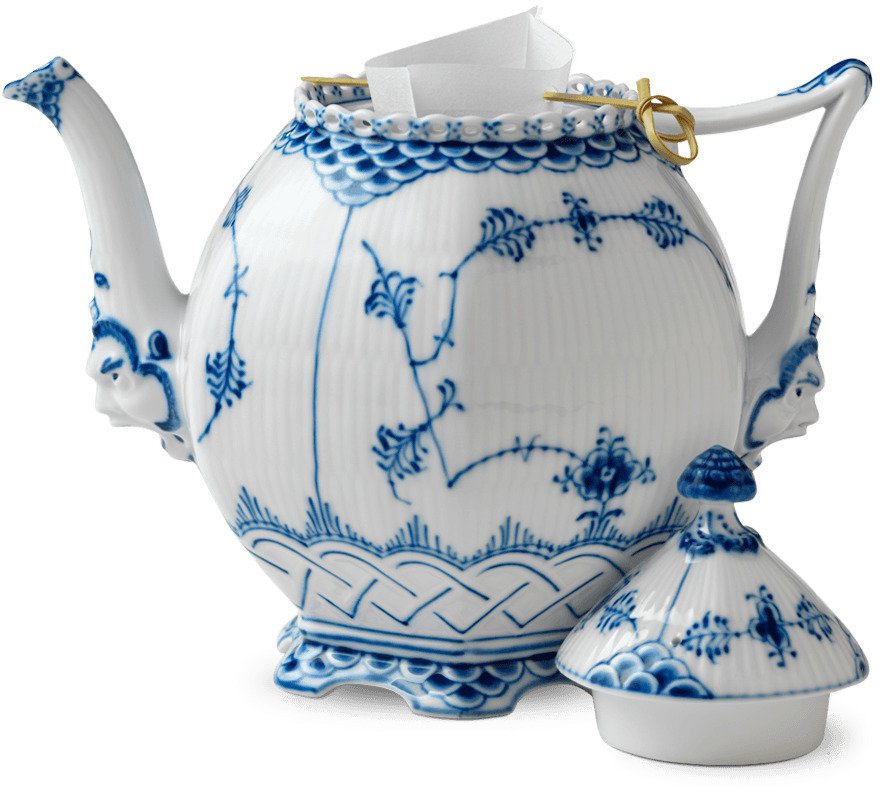 Royal Copenhagen Musselmalet Helblonde Tekande