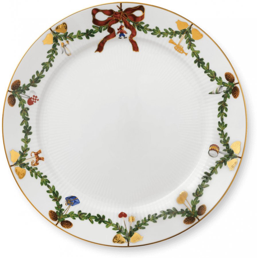 Royal Copenhagen Star Fluted Christmas Teller 27 cm