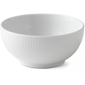 Royal Copenhagen Hvid Riflet Skål Ø13 cm