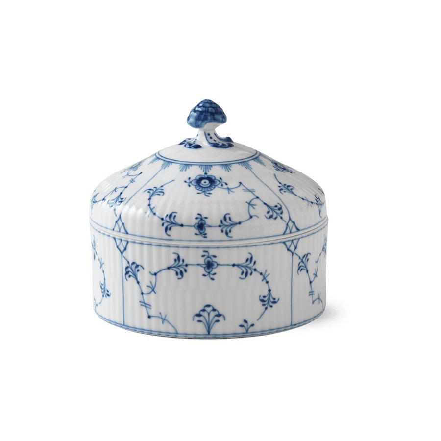 Royal Copenhagen Musselmalet Riflet Bonbonniére 54 cl