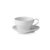 Royal Copenhagen Hvid Elements Kop m. Underkop 26cl