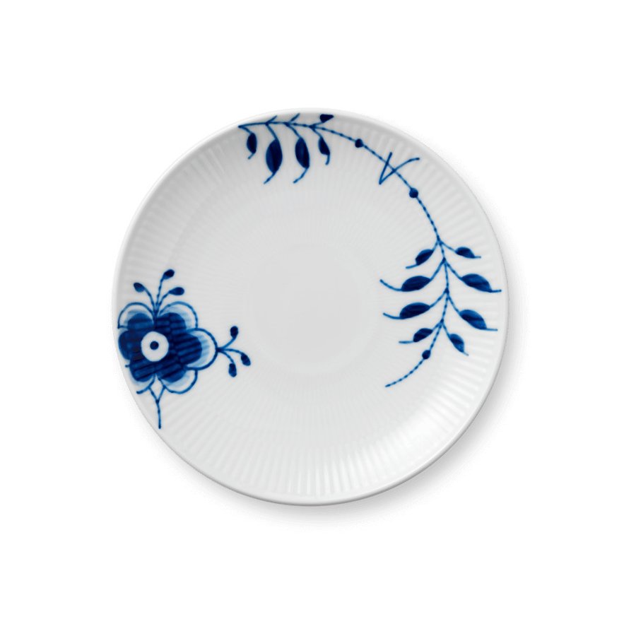 Royal Copenhagen Tallerken Coupe 19cm, Bl Mega Riflet